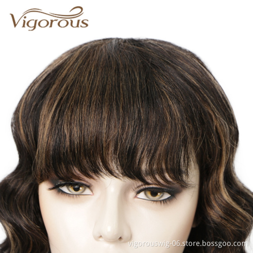 Vigorous Latest Ombre Vendors Short Bob For Women Water Wave Cheap Brazilian Highlight Blonde Wet Curls Human Hair Wig